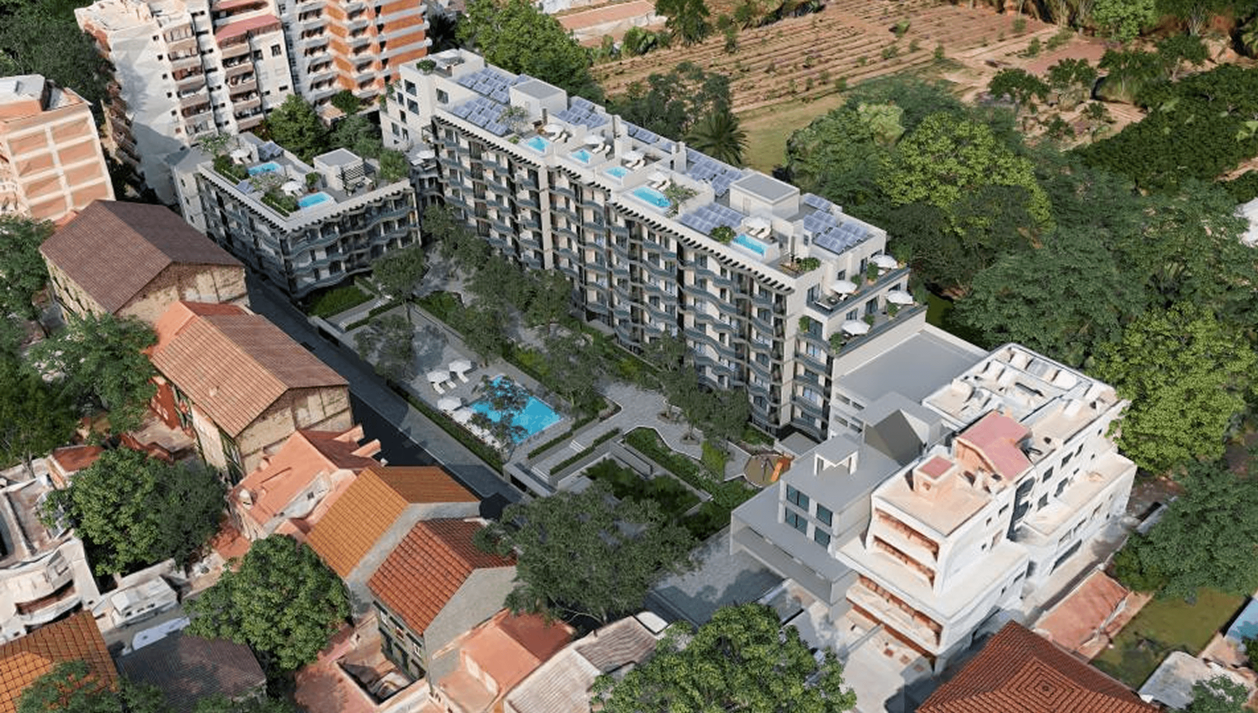 Masterplan Aerial overview